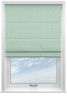 Puddle Down, Duck Stripe Egg - Twist&Fit Roman Blind
